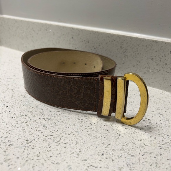 Dior Accessories - Authentic DIOR 2011 Brown Genuine Leather Belt
